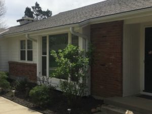 Ranch Home in Raytown, Missouri with Gutter Cover Installed