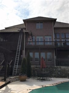 Home in Desoto, Kansas Getting Gutter Protection Installed