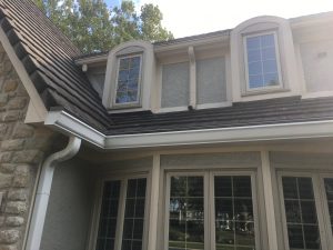 North kansas city home getting gutter protection