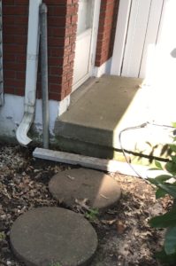 Disconnected Downspout