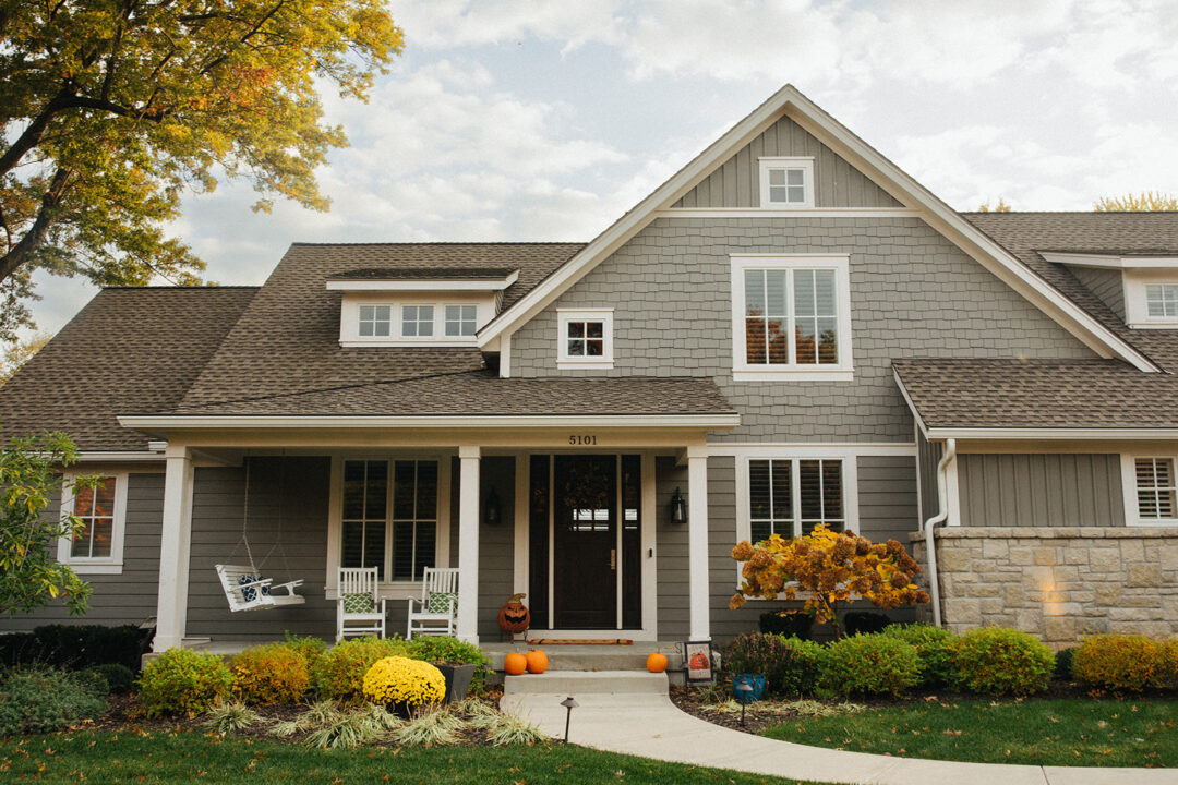 Home in fall