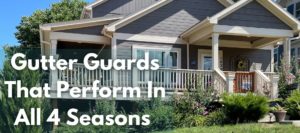 A gutter guard that performs in all 4 seasons installed on kc home
